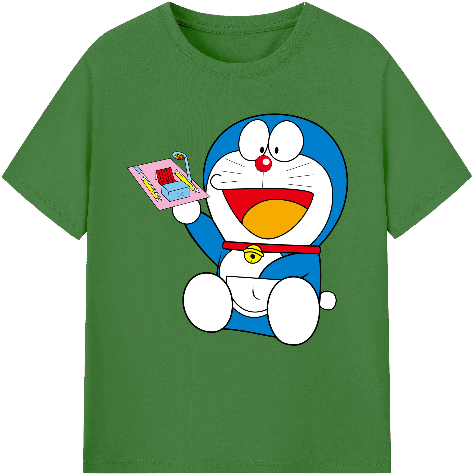 （画像用） ドラえもん Doraemon レディースカジュアルプリントTシャツ（綿100％）